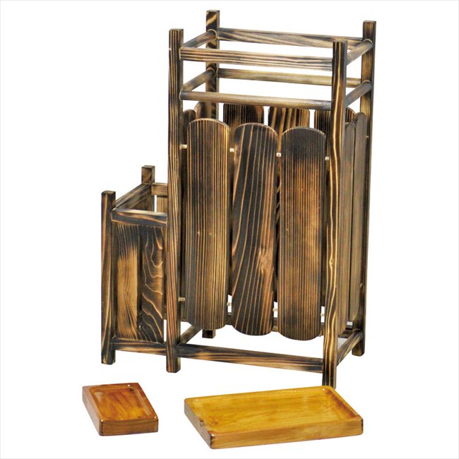 0 焼杉二連傘立て 41734 内祝 内祝い お祝 御祝 記念品 出産内祝い プレゼント 快気祝い 粗供養 引出物