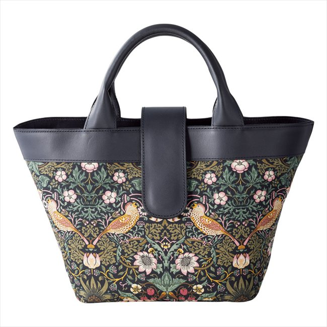 ファブリックバイベストオブモリス ハンドバッグ（ブラック） WMHB250 内祝 内祝い お祝 御祝 記念品 出産内祝い プレゼント 快気祝い 粗供養 引出物