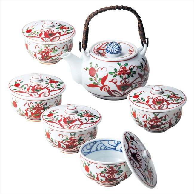 波佐見焼 古伊万里写し絵番茶器揃 007-410M 内祝 内祝い お祝 御祝 記念品 出産内祝い プレゼント 快気祝い 粗供養 引出物