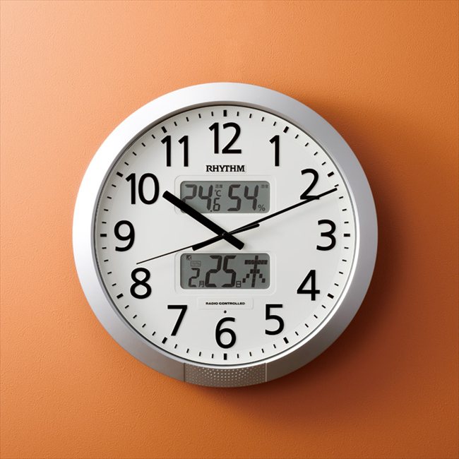 リズム プログラムチャイム付き電波掛時計 4FN404SR19 内祝 内祝い お祝 御祝 記念品 出産内祝い プレゼント 快気祝い 粗供養 引出物
