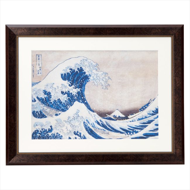 0 浮世絵額 北斎「神奈川沖浪浦」 N14-477 内祝 内祝い お祝 御祝 記念品 出産内祝い プレゼント 快気祝い 粗供養 引出物