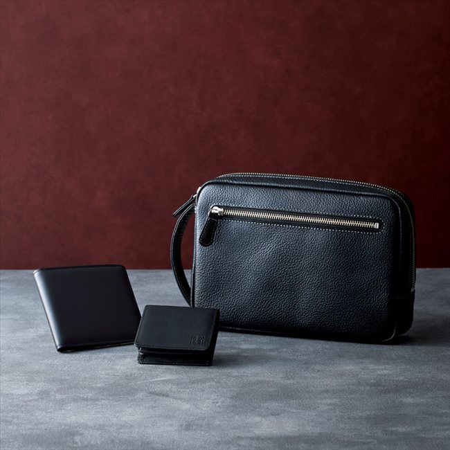 良品工房 日本製牛革紳士3点セット（ブラック） B300-245-240 内祝 内祝い お祝 御祝 記念品 出産内祝い プレゼント 快気祝い 粗供養 引出物