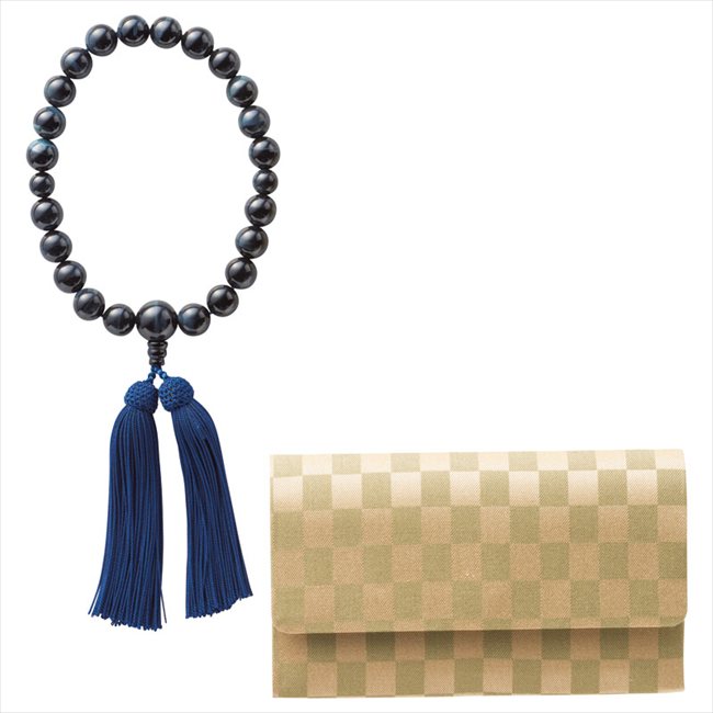 0 男性用念珠セット 青虎目石 NJ-D303K 内祝 内祝い お祝 御祝 記念品 出産内祝い プレゼント 快気祝い 粗供養 引出物