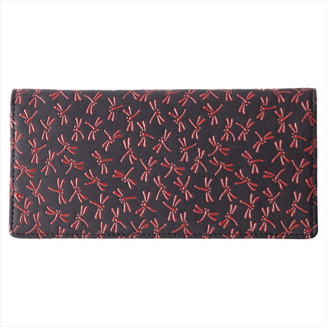 印伝 かぶせ長財布（トンボ） S-ID153112RD 内祝 内祝い お祝 御祝 記念品 出産内祝い プレゼント 快気祝い 粗供養 引出物