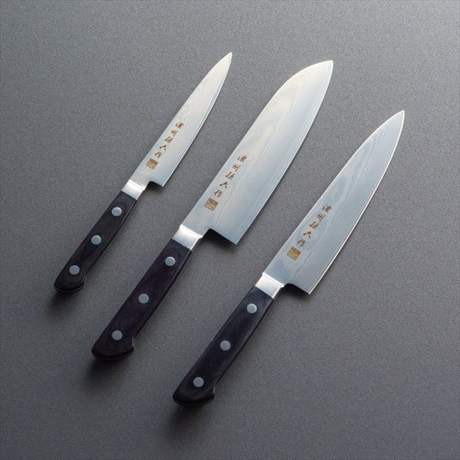 濃州孫六作 ダマスカス包丁3点セット 500B 内祝 内祝い お祝 御祝 記念品 出産内祝い プレゼント 快気祝い 粗供養 引出物