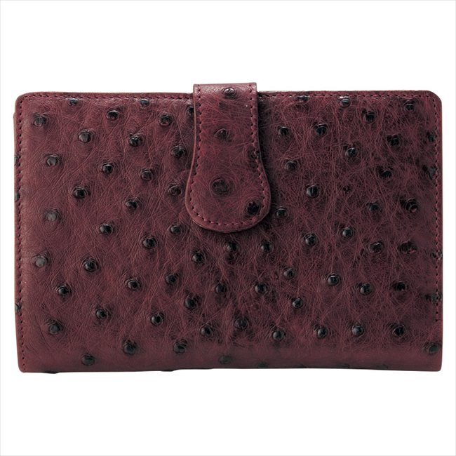 0 オストリッチ横長ベルト付財布 ワイン S-NO8500043WIN 内祝 内祝い お祝 御祝 記念品 出産内祝い プレゼント 快気祝い 粗供養 引出物