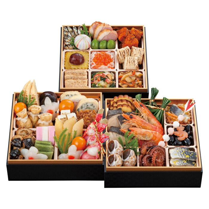 ■お歳暮商品■商品内容：（一の重）伊達巻3切、牛肉しぐれ笹包み3個、鰆柚庵焼3切、海老艶煮3尾、にしん柚子和え30g、黒豆煮40g、寿ようかん1個、バイ貝旨煮3個、たこ照焼3個、こはだ粟漬30g、矢羽根餅1本、（二の重）椎茸煮3枚、焼筍煮3本、味付茶巾3個、花こんにゃく3個、金柑蜜煮3個、広島菜信田巻2切、かに信田巻1切、いか白焼3切、牛肉しょうが煮25g、貝照焼3個、紅白蒲鉾3切、にしん昆布巻3本、味付よもぎ麩3切、味付数の子3本、紅白友禅串3本、（三の重）ピーナッツ田作り15g、手まりもち1個、合鴨燻製3枚、若桃甘露煮3個、真たら子旨煮3個、渋皮栗きんとん40g、紅白なますいくらのせ35g、焼き湯葉巻3個、鶏松風3切、北寄貝と青菜の柚子胡椒和え30g、松前漬40g 全37品■賞味期限：冷凍2027年2月28日迄 メーカー希望小売価格はメーカーカタログに基づいて掲載しています ■さまざまなギフトアイテムをご用意しております。 内祝　内祝い　お祝い返し　ウェディングギフト　ブライダルギフト　引き出物　引出物　結婚引き出物　結婚引出物　結婚内祝い　出産内祝い 命名内祝い　入園内祝い　入学内祝い　卒園内祝い　卒業内祝い　就職内祝い　新築内祝い　引越し内祝い　快気内祝い　開店内祝い　二次会 披露宴　お祝い　御祝　結婚式　結婚祝い　出産祝い　初節句　七五三　入園祝い　入学祝い　卒園祝い　卒業祝い　成人式　就職祝い　昇進祝い 新築祝い　上棟祝い　引っ越し祝い　引越し祝い　開店祝い　退職祝い　快気祝い　全快祝い　初老祝い　還暦祝い　古稀祝い　喜寿祝い　傘寿祝い 米寿祝い　卒寿祝い　白寿祝い　長寿祝い　金婚式　銀婚式　ダイヤモンド婚式　結婚記念日　ギフト　ギフトセット　セット　詰め合わせ　贈答品　お返し お礼　御礼　ごあいさつ　ご挨拶　御挨拶　プレゼント　お見舞い　お見舞御礼　お餞別　引越し　引越しご挨拶　記念日　誕生日　父の日　母の日　敬老の日 記念品　卒業記念品　定年退職記念品　ゴルフコンペ　コンペ景品　景品　賞品　粗品　お香典返し　香典返し　志　満中陰志　弔事　会葬御礼　法要 法要引き出物　法要引出物　法事　法事引き出物　法事引出物　忌明け　四十九日　七七日忌明け志　一周忌　三回忌　回忌法要　偲び草　粗供養　初盆 供物　お供え　お中元　御中元　お歳暮　御歳暮　お年賀　御年賀　残暑見舞い　年始挨拶　ボーリング大会　景品　レミパン　ゼリー　スターバックス 千疋屋　結婚式　そうめん　ローラアシュレイ　プリン　話題　ディズニー　カタログギフト　ティファール　ビタクラフト　ステンレスタンブラー　リラックマ のし無料　メッセージカード無料　ラッピング無料 ギフトにぴったりのアイテムをご紹介！ 贈り物に悩んでいる方へ、心温まるギフトアイテムを取り揃えました。高品質な食品、ふわふわのタオル、美しい食器、そしてセンスあふれる雑貨まで、幅広いラインナップであなたの大切な人への思いを伝えます。 特徴 高品質：厳選された素材と丁寧な製造工程で作られた商品ばかり。どれも長く愛用いただけます。 多用途：どんなシーンでも使える万能アイテムが揃っています。誕生日、結婚祝い、新築祝いなど、さまざまな場面に最適です。 デザイン：シンプルで洗練されたデザインから、カラフルで個性的なものまで、多彩なバリエーションをご用意。 お手頃価格：高品質ながら手ごろな価格で、コストパフォーマンスも抜群。 おすすめの用途とシーン 誕生日プレゼント：大切な人の特別な日を祝うために、実用的かつ心温まるギフトを。食品やタオルは、日常で役立つアイテムとして喜ばれます。 結婚祝い：新しい生活を始めるカップルに、美しい食器やおしゃれな雑貨を。幸せな家庭を築くお手伝いができます。 新築祝い：新しい家に引っ越した友人や家族へ、インテリアにぴったりの雑貨や実用的なタオルを。快適な生活をサポートします。 お返しギフト：感謝の気持ちを込めて、おしゃれで実用的なアイテムを。食品はもちろん、使い心地の良いタオルや美しい食器も喜ばれます。 季節の贈り物：お中元やお歳暮、季節の挨拶として、季節に合ったギフトを。夏には涼しげな雑貨、冬には温かみのあるタオルや食品が最適です。 贈る相手に合わせたおすすめ グルメな方へ：美味しい食品を贈れば、食卓が一層華やかに。特別な時間を演出します。 家庭的な方へ：ふわふわのタオルや使いやすい食器で、日常生活に彩りを。 オシャレな方へ：センスあふれる雑貨で、インテリアを一層魅力的に。 まとめ あなたの気持ちを込めたギフト選びをお手伝いします。どれも心を込めて選んだアイテムばかりです。大切な人への贈り物として、自信を持っておすすめします。 商品概要 [分類] 以下のような商品をお探しの方にオススメです。スイーツ スィーツ スウィーツ Sweets ケーキ お菓子 洋菓子 デザート おやつ 小腹対策 食品 食べ物 / チョコレートケーキ チョコレート ガトーショコラ チーズケーキ 生菓子 生ケーキ ベイクドチーズケーキ [評価・マスコミ] ランキング1位のおすすめ(お勧め オススメ) インスタ映え SNS 評判 今話題の人気商品 [サービス] 以下のサービスをご利用いだだけます。不可の場合あり。お取り寄せ 全国配送 全国発送 オーダー 注文 デリバリー 取寄せ 宅配 ネット通販 持ち運び可 / 送料無料 送料込み 無料ギフト対応 日持ち長い 長期保存 賞味期限が長い 名入れ 当日発送 お急ぎ便 即日配送 即日発送 翌日配送 翌日発送 前日に買う あす楽 明日楽 即納 翌日 あす着 明日届く 配送日指定可 冷凍保存可 冷凍保管 冷凍便 ギフトラッピング ギフト対応 予約 メッセージ付き 有料メッセージカード 有料お誕生日カード ホワイトデー当日お届け可能 [パッケージ] 　 以下のような包装でお届けします。詰め合わせ セット アソート 化粧箱入り ラッピング不要 個包装 小分け 手提げ袋（有償） 2重梱包 [デザイン] 以下のようなイメージをお求めの方におすすめです。お洒落 可愛い ゴージャス 高級感 プレミアム サプライズ感 美しい インパクト 面白い 珍しい 希少 驚き シンプル 上品 スタイリッシュ エレガント モダン [ご用途] 工夫次第で様々な用途でご利用いただけます。贈り物 プレゼント ギフト プチギフト 贈答品 お祝い 御祝い 退職祝い 内祝い 出産祝い 出産内祝い 入学祝い 卒業祝い ご褒美 手土産 お土産 お使い物 お返し お礼 ご挨拶 ご進物 お配り 配る ばらまき バレンタインデー バレンタインデイ ヴァレンタイン 友チョコ 義理チョコ 本命チョコ 逆チョコ バレンタインチョコ ホワイトデー ホワイトデイ ホワイトデーのお返し 七五三 ひな祭り こどもの日 ハロウィン クリスマス お中元 お年賀 ウインターギフト 御中元 御歳暮 サマーギフト 残暑見舞い お歳暮 母の日 父の日 敬老の日 敬老会記念品 敬老会 結婚祝い 結婚内祝い 結婚記念日 結婚式二次会 二次会のプチギフト 結婚披露宴の引き出物 引き菓子 ウエディングパーティー 成人祝い 長寿祝い 還暦祝い 古希祝い 古稀祝い 喜寿祝い 傘寿祝い 米寿祝い 卒寿祝い 白寿祝い 紀寿祝い 百寿祝い 成人式 セレモニー イベント 内祝い 快気祝い 快気内祝い 出産内祝い 出産祝い 記念日 お返し ご進物 御使い物 お礼 ご挨拶 御礼 ご祝儀 祝儀の品 お使い物 ノベルティー 粗品 景品 長寿 法事 法要 仏事 年忌法事 志 粗供養 供養返し 香典返し 満中陰志 御供え お供え 御供物 弔事 七五三 ひな祭り 入学祝い 卒業祝い 卒園祝い 退職祝い 入社祝い 成人式 成人式のお祝い 朝食 食事代わり ティータイム ブレイクタイム ホームパーティー クリスマスケーキ 誕生日プレゼント 誕生祝い バースデーケーキ 学校 会社 職場 法人 取引先 部活 イベント サークル 介護施設 [おすすめの方] 以下のような様々なお客様にお喜びいただいております。10代 20代 30代 40代 50代 60代 70代 80代 90代 100歳以上 お母さん お父さん ママ パパ 兄弟姉妹 彼氏 彼女 恋人 義理の母 叔父さん 親戚の お嬢さん 大家族 家族 赤ちゃん 祖父 祖母 叔父 叔母 孫 おじいちゃん おばあちゃん じいじ ばあば 夫 旦那 妻 奥様 お嫁さん 奥さん 親 両親 娘 同僚 友達 仲間 友人 親友 上司 部下 先輩 後輩 お世話になった方 恩師 先生 大人数 女友達 法人 女性 男性 大人 子ども 子供用 小学生 中学生 高校生 男の子 女の子 辛党 甘党 甘いものが苦手 高齢者 お年寄り [その他おすすめ] 以下のような商品に興味のある方にもオススメです。大量 大量購入 財布に優しい 大人数 業務用 大量スイーツ お試し コスパ良い /（一の重）伊達巻3切、牛肉しぐれ笹包み3個、鰆柚庵焼3切、海老艶煮3尾、にしん柚子和え30g、黒豆煮40g、寿ようかん1個、バイ貝旨煮3個、たこ照焼3個、こはだ粟漬30g、矢羽根餅1本、（二の重）椎茸煮3枚、焼筍煮3本、味付茶巾3個、花こんにゃく3個、金柑蜜煮3個、広島菜信田巻2切、かに信田巻1切、いか白焼3切、牛肉しょうが煮25g、貝照焼3個、紅白蒲鉾3切、にしん昆布巻3本、味付よもぎ麩3切、味付数の子3本、紅白友禅串3本、（三の重）ピーナッツ田作り15g、手まりもち1個、合鴨燻製3枚、若桃甘露煮3個、真たら子旨煮3個、渋皮栗きんとん40g、紅白なますいくらのせ35g、焼き湯葉巻3個、鶏松風3切、北寄貝と青菜の柚子胡椒和え30g、松前漬40g 全37品
