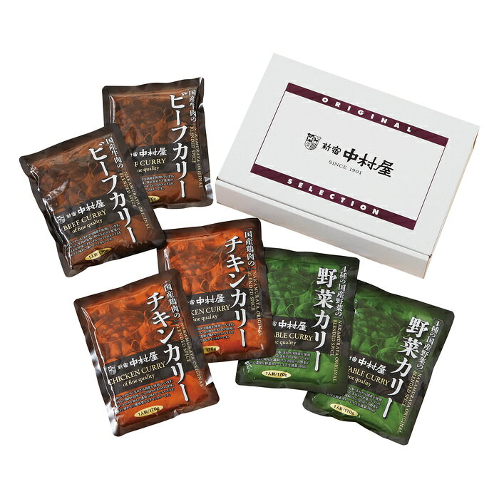 ■お歳暮商品■商品内容：カレー170g×6（国産牛肉のビーフカリー・国産鶏肉のチキンカリー・4種の国産野菜の野菜カリー×各2）■賞味期限：製造後540日 メーカー希望小売価格はメーカーカタログに基づいて掲載しています ■さまざまなギフトアイテムをご用意しております。 内祝　内祝い　お祝い返し　ウェディングギフト　ブライダルギフト　引き出物　引出物　結婚引き出物　結婚引出物　結婚内祝い　出産内祝い 命名内祝い　入園内祝い　入学内祝い　卒園内祝い　卒業内祝い　就職内祝い　新築内祝い　引越し内祝い　快気内祝い　開店内祝い　二次会 披露宴　お祝い　御祝　結婚式　結婚祝い　出産祝い　初節句　七五三　入園祝い　入学祝い　卒園祝い　卒業祝い　成人式　就職祝い　昇進祝い 新築祝い　上棟祝い　引っ越し祝い　引越し祝い　開店祝い　退職祝い　快気祝い　全快祝い　初老祝い　還暦祝い　古稀祝い　喜寿祝い　傘寿祝い 米寿祝い　卒寿祝い　白寿祝い　長寿祝い　金婚式　銀婚式　ダイヤモンド婚式　結婚記念日　ギフト　ギフトセット　セット　詰め合わせ　贈答品　お返し お礼　御礼　ごあいさつ　ご挨拶　御挨拶　プレゼント　お見舞い　お見舞御礼　お餞別　引越し　引越しご挨拶　記念日　誕生日　父の日　母の日　敬老の日 記念品　卒業記念品　定年退職記念品　ゴルフコンペ　コンペ景品　景品　賞品　粗品　お香典返し　香典返し　志　満中陰志　弔事　会葬御礼　法要 法要引き出物　法要引出物　法事　法事引き出物　法事引出物　忌明け　四十九日　七七日忌明け志　一周忌　三回忌　回忌法要　偲び草　粗供養　初盆 供物　お供え　お中元　御中元　お歳暮　御歳暮　お年賀　御年賀　残暑見舞い　年始挨拶　ボーリング大会　景品　レミパン　ゼリー　スターバックス 千疋屋　結婚式　そうめん　ローラアシュレイ　プリン　話題　ディズニー　カタログギフト　ティファール　ビタクラフト　ステンレスタンブラー　リラックマ のし無料　メッセージカード無料　ラッピング無料 ギフトにぴったりのアイテムをご紹介！ 贈り物に悩んでいる方へ、心温まるギフトアイテムを取り揃えました。高品質な食品、ふわふわのタオル、美しい食器、そしてセンスあふれる雑貨まで、幅広いラインナップであなたの大切な人への思いを伝えます。 特徴 高品質：厳選された素材と丁寧な製造工程で作られた商品ばかり。どれも長く愛用いただけます。 多用途：どんなシーンでも使える万能アイテムが揃っています。誕生日、結婚祝い、新築祝いなど、さまざまな場面に最適です。 デザイン：シンプルで洗練されたデザインから、カラフルで個性的なものまで、多彩なバリエーションをご用意。 お手頃価格：高品質ながら手ごろな価格で、コストパフォーマンスも抜群。 おすすめの用途とシーン 誕生日プレゼント：大切な人の特別な日を祝うために、実用的かつ心温まるギフトを。食品やタオルは、日常で役立つアイテムとして喜ばれます。 結婚祝い：新しい生活を始めるカップルに、美しい食器やおしゃれな雑貨を。幸せな家庭を築くお手伝いができます。 新築祝い：新しい家に引っ越した友人や家族へ、インテリアにぴったりの雑貨や実用的なタオルを。快適な生活をサポートします。 お返しギフト：感謝の気持ちを込めて、おしゃれで実用的なアイテムを。食品はもちろん、使い心地の良いタオルや美しい食器も喜ばれます。 季節の贈り物：お中元やお歳暮、季節の挨拶として、季節に合ったギフトを。夏には涼しげな雑貨、冬には温かみのあるタオルや食品が最適です。 贈る相手に合わせたおすすめ グルメな方へ：美味しい食品を贈れば、食卓が一層華やかに。特別な時間を演出します。 家庭的な方へ：ふわふわのタオルや使いやすい食器で、日常生活に彩りを。 オシャレな方へ：センスあふれる雑貨で、インテリアを一層魅力的に。 まとめ あなたの気持ちを込めたギフト選びをお手伝いします。どれも心を込めて選んだアイテムばかりです。大切な人への贈り物として、自信を持っておすすめします。 商品概要 [分類] 以下のような商品をお探しの方にオススメです。スイーツ スィーツ スウィーツ Sweets ケーキ お菓子 洋菓子 デザート おやつ 小腹対策 食品 食べ物 / チョコレートケーキ チョコレート ガトーショコラ チーズケーキ 生菓子 生ケーキ ベイクドチーズケーキ [評価・マスコミ] ランキング1位のおすすめ(お勧め オススメ) インスタ映え SNS 評判 今話題の人気商品 [サービス] 以下のサービスをご利用いだだけます。不可の場合あり。お取り寄せ 全国配送 全国発送 オーダー 注文 デリバリー 取寄せ 宅配 ネット通販 持ち運び可 / 送料無料 送料込み 無料ギフト対応 日持ち長い 長期保存 賞味期限が長い 名入れ 当日発送 お急ぎ便 即日配送 即日発送 翌日配送 翌日発送 前日に買う あす楽 明日楽 即納 翌日 あす着 明日届く 配送日指定可 冷凍保存可 冷凍保管 冷凍便 ギフトラッピング ギフト対応 予約 メッセージ付き 有料メッセージカード 有料お誕生日カード ホワイトデー当日お届け可能 [パッケージ] 　 以下のような包装でお届けします。詰め合わせ セット アソート 化粧箱入り ラッピング不要 個包装 小分け 手提げ袋（有償） 2重梱包 [デザイン] 以下のようなイメージをお求めの方におすすめです。お洒落 可愛い ゴージャス 高級感 プレミアム サプライズ感 美しい インパクト 面白い 珍しい 希少 驚き シンプル 上品 スタイリッシュ エレガント モダン [ご用途] 工夫次第で様々な用途でご利用いただけます。贈り物 プレゼント ギフト プチギフト 贈答品 お祝い 御祝い 退職祝い 内祝い 出産祝い 出産内祝い 入学祝い 卒業祝い ご褒美 手土産 お土産 お使い物 お返し お礼 ご挨拶 ご進物 お配り 配る ばらまき バレンタインデー バレンタインデイ ヴァレンタイン 友チョコ 義理チョコ 本命チョコ 逆チョコ バレンタインチョコ ホワイトデー ホワイトデイ ホワイトデーのお返し 七五三 ひな祭り こどもの日 ハロウィン クリスマス お中元 お年賀 ウインターギフト 御中元 御歳暮 サマーギフト 残暑見舞い お歳暮 母の日 父の日 敬老の日 敬老会記念品 敬老会 結婚祝い 結婚内祝い 結婚記念日 結婚式二次会 二次会のプチギフト 結婚披露宴の引き出物 引き菓子 ウエディングパーティー 成人祝い 長寿祝い 還暦祝い 古希祝い 古稀祝い 喜寿祝い 傘寿祝い 米寿祝い 卒寿祝い 白寿祝い 紀寿祝い 百寿祝い 成人式 セレモニー イベント 内祝い 快気祝い 快気内祝い 出産内祝い 出産祝い 記念日 お返し ご進物 御使い物 お礼 ご挨拶 御礼 ご祝儀 祝儀の品 お使い物 ノベルティー 粗品 景品 長寿 法事 法要 仏事 年忌法事 志 粗供養 供養返し 香典返し 満中陰志 御供え お供え 御供物 弔事 七五三 ひな祭り 入学祝い 卒業祝い 卒園祝い 退職祝い 入社祝い 成人式 成人式のお祝い 朝食 食事代わり ティータイム ブレイクタイム ホームパーティー クリスマスケーキ 誕生日プレゼント 誕生祝い バースデーケーキ 学校 会社 職場 法人 取引先 部活 イベント サークル 介護施設 [おすすめの方] 以下のような様々なお客様にお喜びいただいております。10代 20代 30代 40代 50代 60代 70代 80代 90代 100歳以上 お母さん お父さん ママ パパ 兄弟姉妹 彼氏 彼女 恋人 義理の母 叔父さん 親戚の お嬢さん 大家族 家族 赤ちゃん 祖父 祖母 叔父 叔母 孫 おじいちゃん おばあちゃん じいじ ばあば 夫 旦那 妻 奥様 お嫁さん 奥さん 親 両親 娘 同僚 友達 仲間 友人 親友 上司 部下 先輩 後輩 お世話になった方 恩師 先生 大人数 女友達 法人 女性 男性 大人 子ども 子供用 小学生 中学生 高校生 男の子 女の子 辛党 甘党 甘いものが苦手 高齢者 お年寄り [その他おすすめ] 以下のような商品に興味のある方にもオススメです。大量 大量購入 財布に優しい 大人数 業務用 大量スイーツ お試し コスパ良い /カレー170g×6（国産牛肉のビーフカリー・国産鶏肉のチキンカリー・4種の国産野菜の野菜カリー×各2）