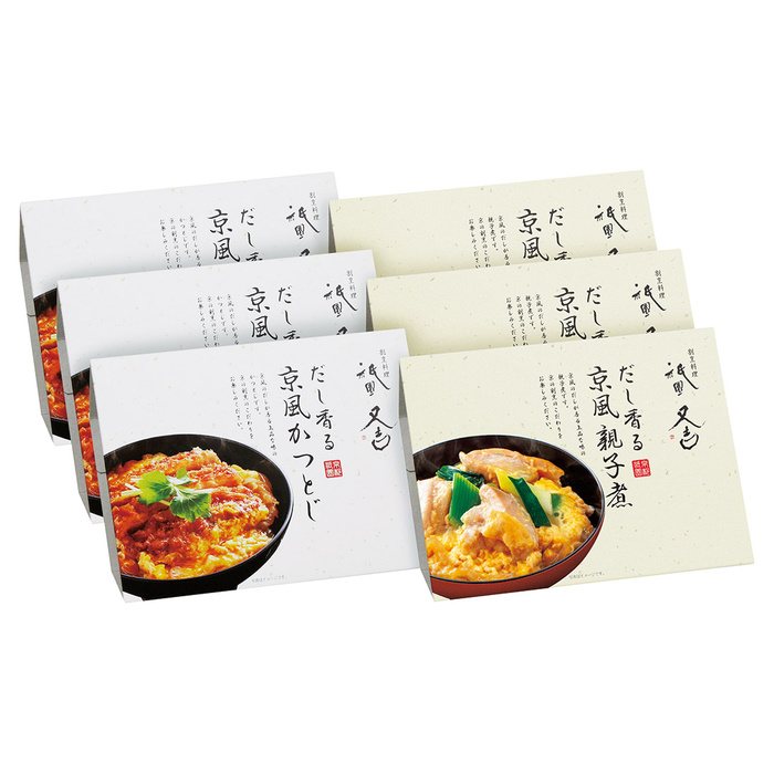 ■商品紹介：電子レンジで温めるだけで、人気割烹の味が手軽に楽しめます。出汁の香りがたまらない、優しい味わいのかつとじと親子煮のセットです。丼の具として、食卓を飾るもう一品として、お好みでお楽しみいただけます。 ■商品内容：かつとじ150g・親子煮150g×各3 ■商品サイズ(cm)：180×270×150 ■商品重量：約1100g ■賞味期限：賞味期限:冷凍で540日 メーカー希望小売価格はメーカーカタログに基づいて掲載しています ■さまざまなギフトアイテムをご用意しております。 内祝　内祝い　お祝い返し　ウェディングギフト　ブライダルギフト　引き出物　引出物　結婚引き出物　結婚引出物　結婚内祝い　出産内祝い 命名内祝い　入園内祝い　入学内祝い　卒園内祝い　卒業内祝い　就職内祝い　新築内祝い　引越し内祝い　快気内祝い　開店内祝い　二次会 披露宴　お祝い　御祝　結婚式　結婚祝い　出産祝い　初節句　七五三　入園祝い　入学祝い　卒園祝い　卒業祝い　成人式　就職祝い　昇進祝い 新築祝い　上棟祝い　引っ越し祝い　引越し祝い　開店祝い　退職祝い　快気祝い　全快祝い　初老祝い　還暦祝い　古稀祝い　喜寿祝い　傘寿祝い 米寿祝い　卒寿祝い　白寿祝い　長寿祝い　金婚式　銀婚式　ダイヤモンド婚式　結婚記念日　ギフト　ギフトセット　セット　詰め合わせ　贈答品　お返し お礼　御礼　ごあいさつ　ご挨拶　御挨拶　プレゼント　お見舞い　お見舞御礼　お餞別　引越し　引越しご挨拶　記念日　誕生日　父の日　母の日　敬老の日 記念品　卒業記念品　定年退職記念品　ゴルフコンペ　コンペ景品　景品　賞品　粗品　お香典返し　香典返し　志　満中陰志　弔事　会葬御礼　法要 法要引き出物　法要引出物　法事　法事引き出物　法事引出物　忌明け　四十九日　七七日忌明け志　一周忌　三回忌　回忌法要　偲び草　粗供養　初盆 供物　お供え　お中元　御中元　お歳暮　御歳暮　お年賀　御年賀　残暑見舞い　年始挨拶　ボーリング大会　景品　レミパン　ゼリー　スターバックス 千疋屋　結婚式　そうめん　ローラアシュレイ　プリン　話題　ディズニー　カタログギフト　ティファール　ビタクラフト　ステンレスタンブラー　リラックマ のし無料　メッセージカード無料　ラッピング無料 ギフトにぴったりのアイテムをご紹介！ 贈り物に悩んでいる方へ、心温まるギフトアイテムを取り揃えました。高品質な食品、ふわふわのタオル、美しい食器、そしてセンスあふれる雑貨まで、幅広いラインナップであなたの大切な人への思いを伝えます。 特徴 高品質：厳選された素材と丁寧な製造工程で作られた商品ばかり。どれも長く愛用いただけます。 多用途：どんなシーンでも使える万能アイテムが揃っています。誕生日、結婚祝い、新築祝いなど、さまざまな場面に最適です。 デザイン：シンプルで洗練されたデザインから、カラフルで個性的なものまで、多彩なバリエーションをご用意。 お手頃価格：高品質ながら手ごろな価格で、コストパフォーマンスも抜群。 おすすめの用途とシーン 誕生日プレゼント：大切な人の特別な日を祝うために、実用的かつ心温まるギフトを。食品やタオルは、日常で役立つアイテムとして喜ばれます。 結婚祝い：新しい生活を始めるカップルに、美しい食器やおしゃれな雑貨を。幸せな家庭を築くお手伝いができます。 新築祝い：新しい家に引っ越した友人や家族へ、インテリアにぴったりの雑貨や実用的なタオルを。快適な生活をサポートします。 お返しギフト：感謝の気持ちを込めて、おしゃれで実用的なアイテムを。食品はもちろん、使い心地の良いタオルや美しい食器も喜ばれます。 季節の贈り物：お中元やお歳暮、季節の挨拶として、季節に合ったギフトを。夏には涼しげな雑貨、冬には温かみのあるタオルや食品が最適です。 贈る相手に合わせたおすすめ グルメな方へ：美味しい食品を贈れば、食卓が一層華やかに。特別な時間を演出します。 家庭的な方へ：ふわふわのタオルや使いやすい食器で、日常生活に彩りを。 オシャレな方へ：センスあふれる雑貨で、インテリアを一層魅力的に。 まとめ あなたの気持ちを込めたギフト選びをお手伝いします。どれも心を込めて選んだアイテムばかりです。大切な人への贈り物として、自信を持っておすすめします。 商品概要 [分類] 以下のような商品をお探しの方にオススメです。スイーツ スィーツ スウィーツ Sweets ケーキ お菓子 洋菓子 デザート おやつ 小腹対策 食品 食べ物 / チョコレートケーキ チョコレート ガトーショコラ チーズケーキ 生菓子 生ケーキ ベイクドチーズケーキ [評価・マスコミ] ランキング1位のおすすめ(お勧め オススメ) インスタ映え SNS 評判 今話題の人気商品 [サービス] 以下のサービスをご利用いだだけます。不可の場合あり。お取り寄せ 全国配送 全国発送 オーダー 注文 デリバリー 取寄せ 宅配 ネット通販 持ち運び可 / 送料無料 送料込み 無料ギフト対応 日持ち長い 長期保存 賞味期限が長い 名入れ 当日発送 お急ぎ便 即日配送 即日発送 翌日配送 翌日発送 前日に買う あす楽 明日楽 即納 翌日 あす着 明日届く 配送日指定可 冷凍保存可 冷凍保管 冷凍便 ギフトラッピング ギフト対応 予約 メッセージ付き 有料メッセージカード 有料お誕生日カード ホワイトデー当日お届け可能 [パッケージ] 　 以下のような包装でお届けします。詰め合わせ セット アソート 化粧箱入り ラッピング不要 個包装 小分け 手提げ袋（有償） 2重梱包 [デザイン] 以下のようなイメージをお求めの方におすすめです。お洒落 可愛い ゴージャス 高級感 プレミアム サプライズ感 美しい インパクト 面白い 珍しい 希少 驚き シンプル 上品 スタイリッシュ エレガント モダン [ご用途] 工夫次第で様々な用途でご利用いただけます。贈り物 プレゼント ギフト プチギフト 贈答品 お祝い 御祝い 退職祝い 内祝い 出産祝い 出産内祝い 入学祝い 卒業祝い ご褒美 手土産 お土産 お使い物 お返し お礼 ご挨拶 ご進物 お配り 配る ばらまき バレンタインデー バレンタインデイ ヴァレンタイン 友チョコ 義理チョコ 本命チョコ 逆チョコ バレンタインチョコ ホワイトデー ホワイトデイ ホワイトデーのお返し 七五三 ひな祭り こどもの日 ハロウィン クリスマス お中元 お年賀 ウインターギフト 御中元 御歳暮 サマーギフト 残暑見舞い お歳暮 母の日 父の日 敬老の日 敬老会記念品 敬老会 結婚祝い 結婚内祝い 結婚記念日 結婚式二次会 二次会のプチギフト 結婚披露宴の引き出物 引き菓子 ウエディングパーティー 成人祝い 長寿祝い 還暦祝い 古希祝い 古稀祝い 喜寿祝い 傘寿祝い 米寿祝い 卒寿祝い 白寿祝い 紀寿祝い 百寿祝い 成人式 セレモニー イベント 内祝い 快気祝い 快気内祝い 出産内祝い 出産祝い 記念日 お返し ご進物 御使い物 お礼 ご挨拶 御礼 ご祝儀 祝儀の品 お使い物 ノベルティー 粗品 景品 長寿 法事 法要 仏事 年忌法事 志 粗供養 供養返し 香典返し 満中陰志 御供え お供え 御供物 弔事 七五三 ひな祭り 入学祝い 卒業祝い 卒園祝い 退職祝い 入社祝い 成人式 成人式のお祝い 朝食 食事代わり ティータイム ブレイクタイム ホームパーティー クリスマスケーキ 誕生日プレゼント 誕生祝い バースデーケーキ 学校 会社 職場 法人 取引先 部活 イベント サークル 介護施設 [おすすめの方] 以下のような様々なお客様にお喜びいただいております。10代 20代 30代 40代 50代 60代 70代 80代 90代 100歳以上 お母さん お父さん ママ パパ 兄弟姉妹 彼氏 彼女 恋人 義理の母 叔父さん 親戚の お嬢さん 大家族 家族 赤ちゃん 祖父 祖母 叔父 叔母 孫 おじいちゃん おばあちゃん じいじ ばあば 夫 旦那 妻 奥様 お嫁さん 奥さん 親 両親 娘 同僚 友達 仲間 友人 親友 上司 部下 先輩 後輩 お世話になった方 恩師 先生 大人数 女友達 法人 女性 男性 大人 子ども 子供用 小学生 中学生 高校生 男の子 女の子 辛党 甘党 甘いものが苦手 高齢者 お年寄り [その他おすすめ] 以下のような商品に興味のある方にもオススメです。大量 大量購入 財布に優しい 大人数 業務用 大量スイーツ お試し コスパ良い /電子レンジで温めるだけで、人気割烹の味が手軽に楽しめます。出汁の香りがたまらない、優しい味わいのかつとじと親子煮のセットです。丼の具として、食卓を飾るもう一品として、お好みでお楽しみいただけます。