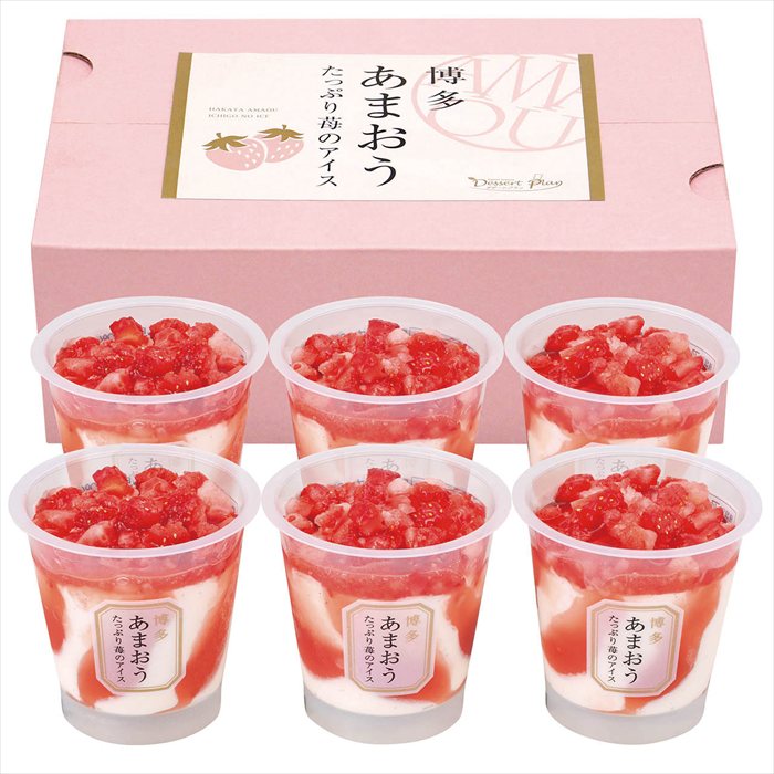 ■敬老の日専用商品となります。商品出荷日：9月19日から9月21日ごろ※指定不可 いちごの王様、博多あまおうのソースが入ったアイスの上に、ごろっと果肉をのせた、旬の味と素材感をたっぷり楽しめる、まさにいちご尽くしのアイスです。 ■商品内容：苺のアイス74ml×6 ■パッケージサイズ：26×19×15cmいちごの王様、博多あまおうのソースが入ったアイスの上に、ごろっと果肉をのせた、旬の味と素材感をたっぷり楽しめる、まさにいちご尽くしのアイスです。
