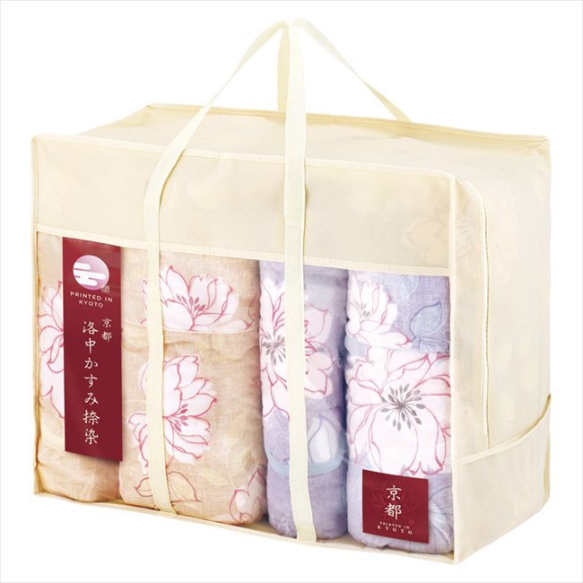 京都 洛中かすみ捺染 肌布団2P&敷パッド2P KSG13500 内祝 内祝い お祝 御祝 記念品 出産内祝い プレゼント 快気祝い 粗供養 引出物