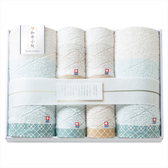 ■商品紹介：タオル産地として日本一を誇る愛媛県今治市。伝統の技術で織り上げられたタオルは使いはじめから吸水性がよく、ふんわりした風合いが長続きします。小紋柄をあしらったシンプルなデザインでシーンを選ばず使いやすいタオルです。 ■商品内容：バスタオル（60×110cm）・フェイスタオル（34×75cm）・ウォッシュタオル（34×30cm）×各2 ■パッケージサイズ：35×45×5cm ■賞味期限（ある場合）： メーカー希望小売価格はメーカーカタログに基づいて掲載しています ■さまざまなギフトアイテムをご用意しております。 内祝　内祝い　お祝い返し　ウェディングギフト　ブライダルギフト　引き出物　引出物　結婚引き出物　結婚引出物　結婚内祝い　出産内祝い 命名内祝い　入園内祝い　入学内祝い　卒園内祝い　卒業内祝い　就職内祝い　新築内祝い　引越し内祝い　快気内祝い　開店内祝い　二次会 披露宴　お祝い　御祝　結婚式　結婚祝い　出産祝い　初節句　七五三　入園祝い　入学祝い　卒園祝い　卒業祝い　成人式　就職祝い　昇進祝い 新築祝い　上棟祝い　引っ越し祝い　引越し祝い　開店祝い　退職祝い　快気祝い　全快祝い　初老祝い　還暦祝い　古稀祝い　喜寿祝い　傘寿祝い 米寿祝い　卒寿祝い　白寿祝い　長寿祝い　金婚式　銀婚式　ダイヤモンド婚式　結婚記念日　ギフト　ギフトセット　セット　詰め合わせ　贈答品　お返し お礼　御礼　ごあいさつ　ご挨拶　御挨拶　プレゼント　お見舞い　お見舞御礼　お餞別　引越し　引越しご挨拶　記念日　誕生日　父の日　母の日　敬老の日 記念品　卒業記念品　定年退職記念品　ゴルフコンペ　コンペ景品　景品　賞品　粗品　お香典返し　香典返し　志　満中陰志　弔事　会葬御礼　法要 法要引き出物　法要引出物　法事　法事引き出物　法事引出物　忌明け　四十九日　七七日忌明け志　一周忌　三回忌　回忌法要　偲び草　粗供養　初盆 供物　お供え　お中元　御中元　お歳暮　御歳暮　お年賀　御年賀　残暑見舞い　年始挨拶　ボーリング大会　景品　レミパン　ゼリー　スターバックス 千疋屋　結婚式　そうめん　ローラアシュレイ　プリン　話題　ディズニー　カタログギフト　ティファール　ビタクラフト　ステンレスタンブラー　リラックマ のし無料　メッセージカード無料　ラッピング無料 ギフトにぴったりのアイテムをご紹介！ 贈り物に悩んでいる方へ、心温まるギフトアイテムを取り揃えました。高品質な食品、ふわふわのタオル、美しい食器、そしてセンスあふれる雑貨まで、幅広いラインナップであなたの大切な人への思いを伝えます。 特徴 高品質：厳選された素材と丁寧な製造工程で作られた商品ばかり。どれも長く愛用いただけます。 多用途：どんなシーンでも使える万能アイテムが揃っています。誕生日、結婚祝い、新築祝いなど、さまざまな場面に最適です。 デザイン：シンプルで洗練されたデザインから、カラフルで個性的なものまで、多彩なバリエーションをご用意。 お手頃価格：高品質ながら手ごろな価格で、コストパフォーマンスも抜群。 おすすめの用途とシーン 誕生日プレゼント：大切な人の特別な日を祝うために、実用的かつ心温まるギフトを。食品やタオルは、日常で役立つアイテムとして喜ばれます。 結婚祝い：新しい生活を始めるカップルに、美しい食器やおしゃれな雑貨を。幸せな家庭を築くお手伝いができます。 新築祝い：新しい家に引っ越した友人や家族へ、インテリアにぴったりの雑貨や実用的なタオルを。快適な生活をサポートします。 お返しギフト：感謝の気持ちを込めて、おしゃれで実用的なアイテムを。食品はもちろん、使い心地の良いタオルや美しい食器も喜ばれます。 季節の贈り物：お中元やお歳暮、季節の挨拶として、季節に合ったギフトを。夏には涼しげな雑貨、冬には温かみのあるタオルや食品が最適です。 贈る相手に合わせたおすすめ グルメな方へ：美味しい食品を贈れば、食卓が一層華やかに。特別な時間を演出します。 家庭的な方へ：ふわふわのタオルや使いやすい食器で、日常生活に彩りを。 オシャレな方へ：センスあふれる雑貨で、インテリアを一層魅力的に。 まとめ あなたの気持ちを込めたギフト選びをお手伝いします。どれも心を込めて選んだアイテムばかりです。大切な人への贈り物として、自信を持っておすすめします。 商品概要 [分類] 以下のような商品をお探しの方にオススメです。スイーツ スィーツ スウィーツ Sweets ケーキ お菓子 洋菓子 デザート おやつ 小腹対策 食品 食べ物 / チョコレートケーキ チョコレート ガトーショコラ チーズケーキ 生菓子 生ケーキ ベイクドチーズケーキ [評価・マスコミ] ランキング1位のおすすめ(お勧め オススメ) インスタ映え SNS 評判 今話題の人気商品 [サービス] 以下のサービスをご利用いだだけます。不可の場合あり。お取り寄せ 全国配送 全国発送 オーダー 注文 デリバリー 取寄せ 宅配 ネット通販 持ち運び可 / 送料無料 送料込み 無料ギフト対応 日持ち長い 長期保存 賞味期限が長い 名入れ 当日発送 お急ぎ便 即日配送 即日発送 翌日配送 翌日発送 前日に買う あす楽 明日楽 即納 翌日 あす着 明日届く 配送日指定可 冷凍保存可 冷凍保管 冷凍便 ギフトラッピング ギフト対応 予約 メッセージ付き 有料メッセージカード 有料お誕生日カード ホワイトデー当日お届け可能 [パッケージ] 　 以下のような包装でお届けします。詰め合わせ セット アソート 化粧箱入り ラッピング不要 個包装 小分け 手提げ袋（有償） 2重梱包 [デザイン] 以下のようなイメージをお求めの方におすすめです。お洒落 可愛い ゴージャス 高級感 プレミアム サプライズ感 美しい インパクト 面白い 珍しい 希少 驚き シンプル 上品 スタイリッシュ エレガント モダン [ご用途] 工夫次第で様々な用途でご利用いただけます。贈り物 プレゼント ギフト プチギフト 贈答品 お祝い 御祝い 退職祝い 内祝い 出産祝い 出産内祝い 入学祝い 卒業祝い ご褒美 手土産 お土産 お使い物 お返し お礼 ご挨拶 ご進物 お配り 配る ばらまき バレンタインデー バレンタインデイ ヴァレンタイン 友チョコ 義理チョコ 本命チョコ 逆チョコ バレンタインチョコ ホワイトデー ホワイトデイ ホワイトデーのお返し 七五三 ひな祭り こどもの日 ハロウィン クリスマス お中元 お年賀 ウインターギフト 御中元 御歳暮 サマーギフト 残暑見舞い お歳暮 母の日 父の日 敬老の日 敬老会記念品 敬老会 結婚祝い 結婚内祝い 結婚記念日 結婚式二次会 二次会のプチギフト 結婚披露宴の引き出物 引き菓子 ウエディングパーティー 成人祝い 長寿祝い 還暦祝い 古希祝い 古稀祝い 喜寿祝い 傘寿祝い 米寿祝い 卒寿祝い 白寿祝い 紀寿祝い 百寿祝い 成人式 セレモニー イベント 内祝い 快気祝い 快気内祝い 出産内祝い 出産祝い 記念日 お返し ご進物 御使い物 お礼 ご挨拶 御礼 ご祝儀 祝儀の品 お使い物 ノベルティー 粗品 景品 長寿 法事 法要 仏事 年忌法事 志 粗供養 供養返し 香典返し 満中陰志 御供え お供え 御供物 弔事 七五三 ひな祭り 入学祝い 卒業祝い 卒園祝い 退職祝い 入社祝い 成人式 成人式のお祝い 朝食 食事代わり ティータイム ブレイクタイム ホームパーティー クリスマスケーキ 誕生日プレゼント 誕生祝い バースデーケーキ 学校 会社 職場 法人 取引先 部活 イベント サークル 介護施設 [おすすめの方] 以下のような様々なお客様にお喜びいただいております。10代 20代 30代 40代 50代 60代 70代 80代 90代 100歳以上 お母さん お父さん ママ パパ 兄弟姉妹 彼氏 彼女 恋人 義理の母 叔父さん 親戚の お嬢さん 大家族 家族 赤ちゃん 祖父 祖母 叔父 叔母 孫 おじいちゃん おばあちゃん じいじ ばあば 夫 旦那 妻 奥様 お嫁さん 奥さん 親 両親 娘 同僚 友達 仲間 友人 親友 上司 部下 先輩 後輩 お世話になった方 恩師 先生 大人数 女友達 法人 女性 男性 大人 子ども 子供用 小学生 中学生 高校生 男の子 女の子 辛党 甘党 甘いものが苦手 高齢者 お年寄り [その他おすすめ] 以下のような商品に興味のある方にもオススメです。大量 大量購入 財布に優しい 大人数 業務用 大量スイーツ お試し コスパ良い /とっておきのギフトを贈る。ギフト専門店のおすすめ商品ですタオル産地として日本一を誇る愛媛県今治市。伝統の技術で織り上げられたタオルは使いはじめから吸水性がよく、ふんわりした風合いが長続きします。小紋柄をあしらったシンプルなデザインでシーンを選ばず使いやすいタオルです。