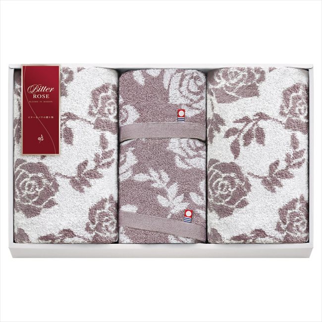 今治 ビターローズ タオルセット IBR80800 内祝 内祝い お祝 御祝 記念品 出産内祝い プレゼント 快気祝い 粗供養 引出物(3.0)