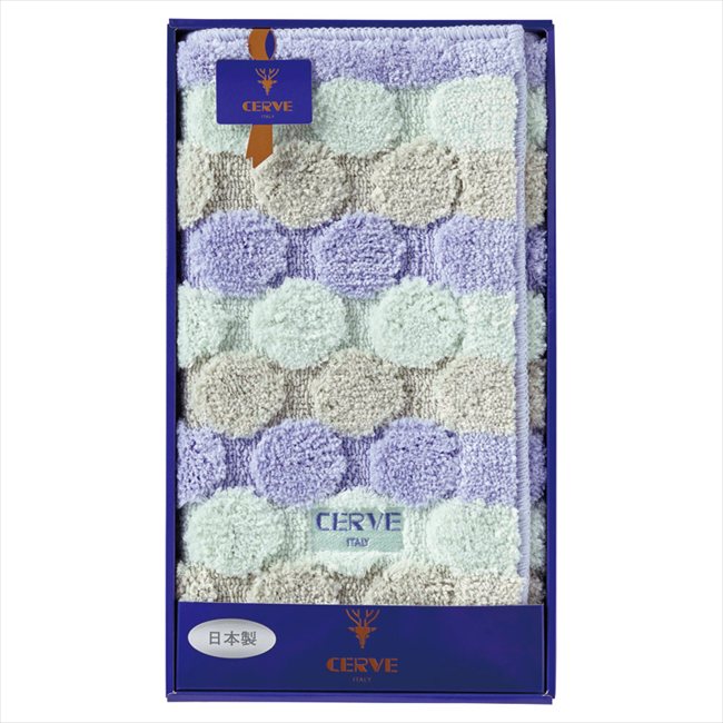 チェルベ ドット バスマット ブルー 090921BL/PU 内祝 内祝い お祝 御祝 記念品 出産内祝い プレゼント..