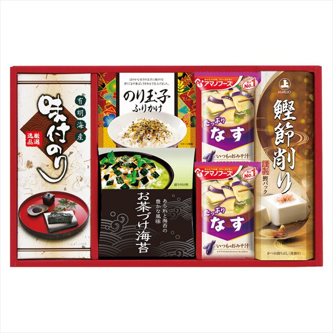 アマノフーズ&永谷園 食卓セット BS-25S 内祝 内祝い お祝 御祝 記念品 出産内祝い プレゼント 快気祝い 粗供養 引出物 cococara-10468808 贈り物専門店ココイロギフト パッケージ画像