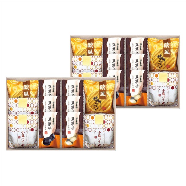 小豆パイ・欧風せんべい和菓子詰合せ DW-50R 内祝 内祝い お祝 御祝 記念品 出産内祝い プレゼント 快気祝い 粗供養 引出物