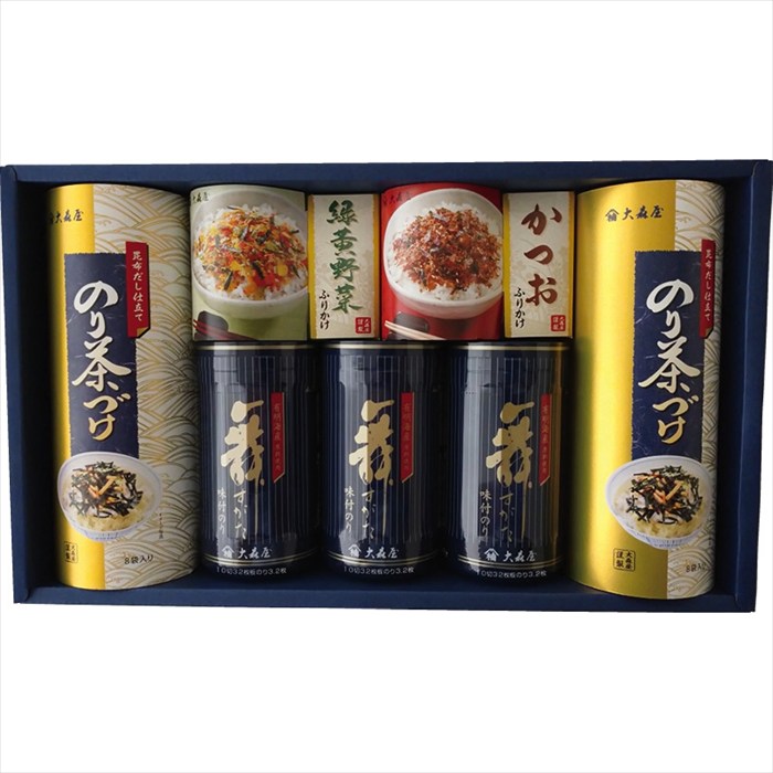 送料無料 大森屋 卓上のり・ふりかけ・お茶漬詰合せ NTF-30G 全国送料無料 御歳暮ギフト 早割 お歳暮2025 御見舞 お見舞い お取り寄せ グルメスイーツ