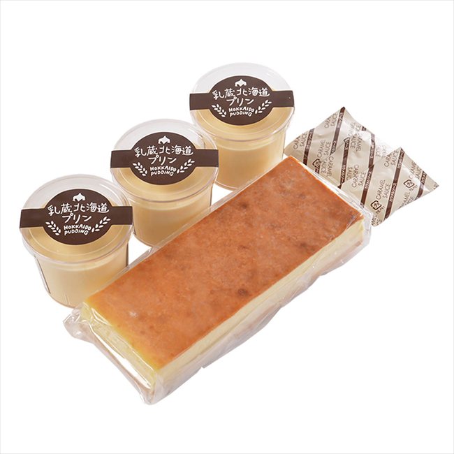 乳蔵 母の日 とろける北海道プリンとチーズケーキ 44036