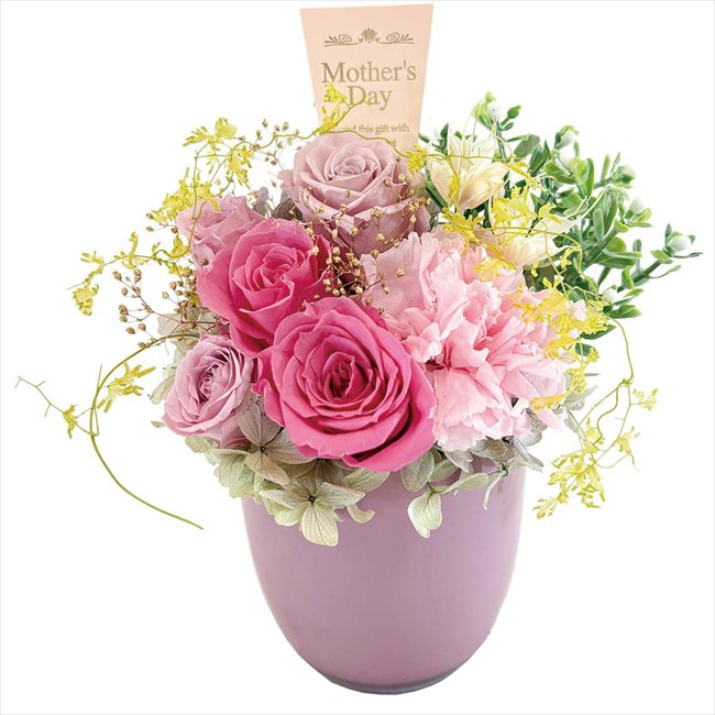 母の日 プリザーブドフラワー フルールソワレ ピンク 26-MD-06-PI ※お届け日5/8～10※日付指定不可 送料無料 母の日 父の日 ギフト お取り寄せ スイーツ