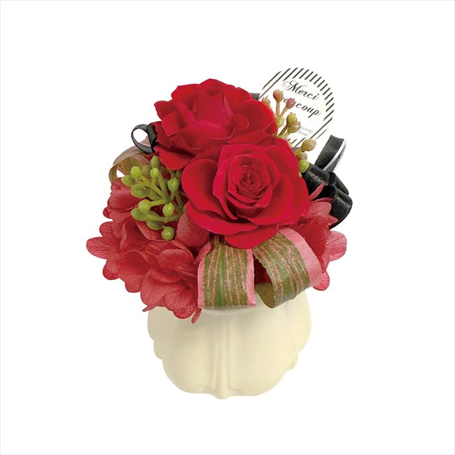 母の日 プリザーブドフラワーアレンジメント パルフェ レッド HB34810 ※お届け日5/8～10※日付指定不可 送料無料 母の日 父の日 ギフト お取り寄せ スイーツ
