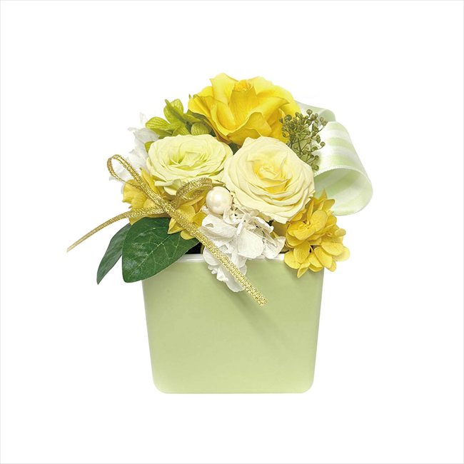 母の日 ギフトアレンジメント エクラン イエロー HB34630 ※お届け日5/8～10※日付指定不可 送料無料 母の日 父の日 ギフト お取り寄せ スイーツ