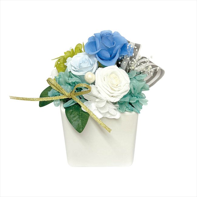 母の日 ギフトアレンジメント エクラン ブルー HB34650 ※お届け日5/8～10※日付指定不可 送料無料 母の日 父の日 ギフト お取り寄せ スイーツ