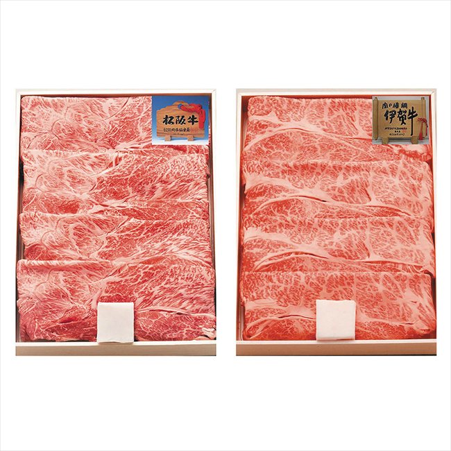 父の日 松阪牛＆伊賀牛すき焼き食べ比べセット KTS40-MA/KRS40-IG ※お届け日6/19～21※日付指定不可 送料無料 母の日 父の日 ギフト お取り寄せ スイーツ