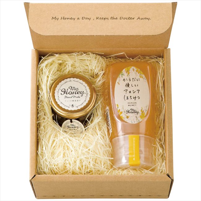 MYHONEY 父の日 ナッツの蜂蜜漬けとからだに優しいアカシアはちみつのセット ※お届け日6/19〜21※日付指定不可 送料無料 母の日 父の日 ギフト お取り寄せ スイーツ