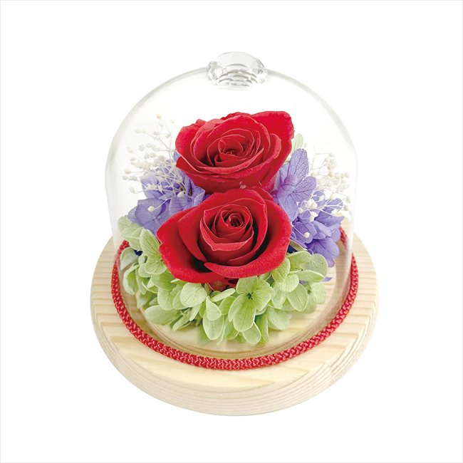 母の日遅れてごめんね ジュエルガラスドーム レッド B38410 ※お届け日5/15～17※日付指定不可 送料無料 母の日 父の日 ギフト お取り寄せ スイーツ