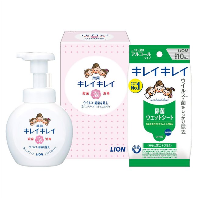 キレイキレイ泡ハンドソープセツトLBB-A LBB-A 粗品 景品 記念品 来場記念 来店促...
