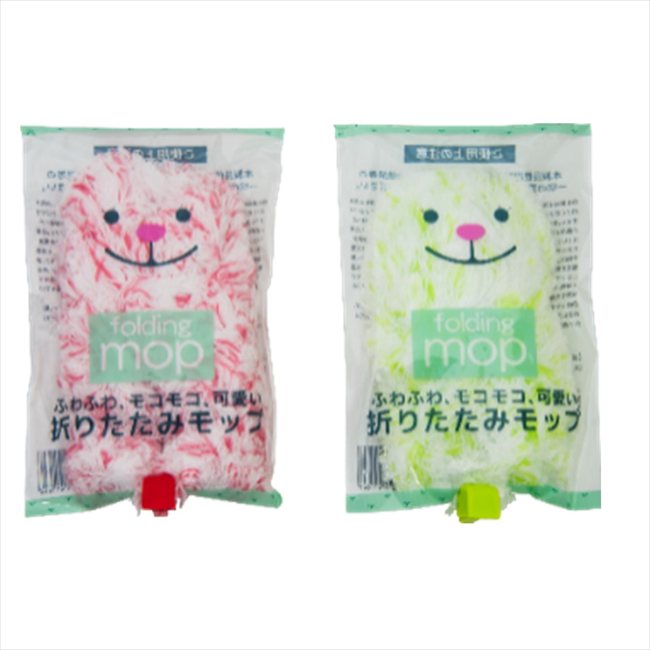 乐天商城 - ふわもこ折りたたみモップ SJ-13 粗品 景品 記念品 来場記念 来店促進 ノベルティ プチギフト