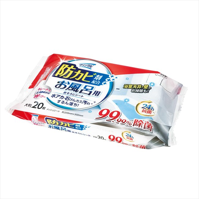 樂天商城 - クリンクル　お風呂用おそうじシート　防カビ　24h抗菌　20枚 - 粗品 景品 記念品 来場記念 来店促進 ノベルティ プチギフト