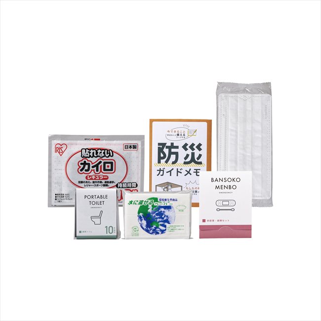 樂天商城 - 緊急防災6点セット(60E) 8-60E 粗品 景品 記念品 来場記念 来店促進 ノベルティ プチギフト
