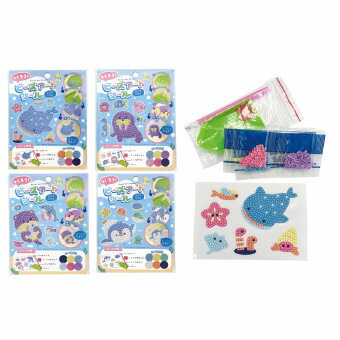 Rakuten - つくろう！ビーズアートシール アクアリウム 指定不可 001-CG-3523-3 景品 記念品 粗品 ノベルティ 名入れ 御挨拶 ご挨拶