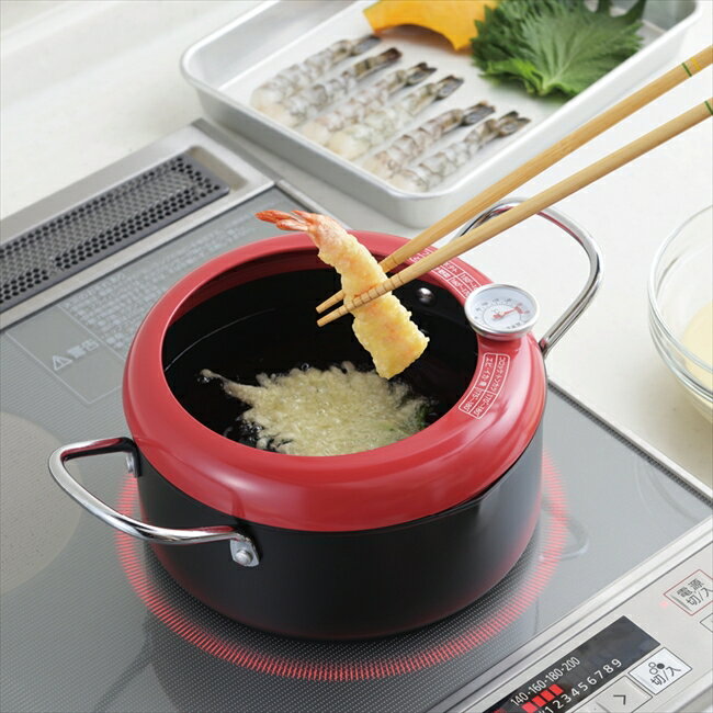 「食彩亭」温度計付天ぷら鍋20cm TP-14 キッチン キッチン雑貨 内祝 内祝い お祝 御祝 記念品 出産内祝い プレゼント 快気祝い 粗供養 引出物