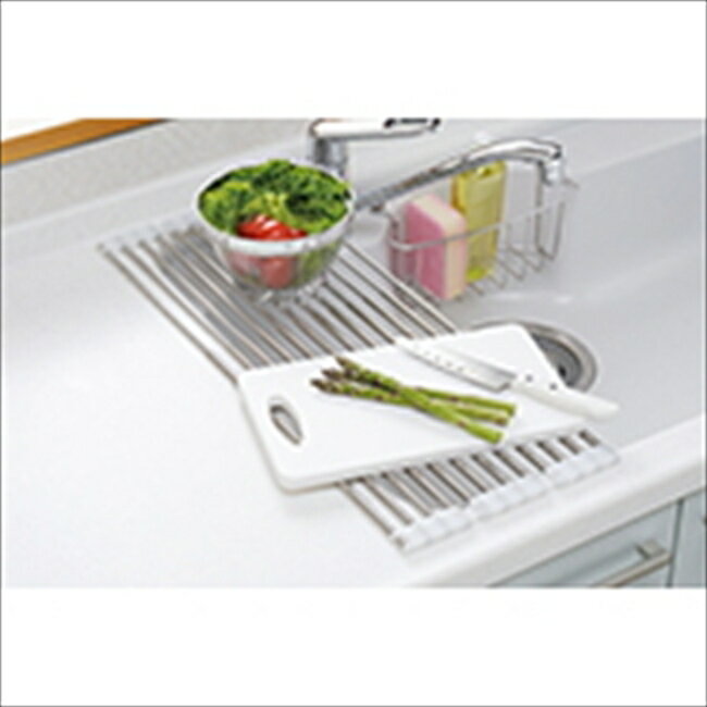 たためてしまえる伸縮水切りスリム（ナチュラルホワイト） UC-94N キッチン キッチン雑貨 内祝 内祝い お祝 御祝 記念品 出産内祝い プレゼント 快気祝い 粗供養 引出物