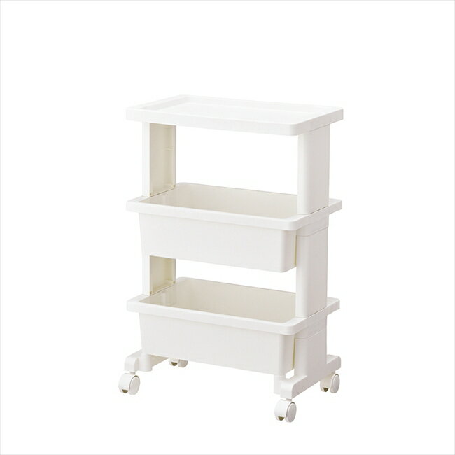 樂天商城 - 「リセ」テーブルワゴン3段 ホワイト キッチン キッチン雑貨 内祝 内祝い お祝 御祝 記念品 出産内祝い プレゼント 快気祝い 粗供養 引出物