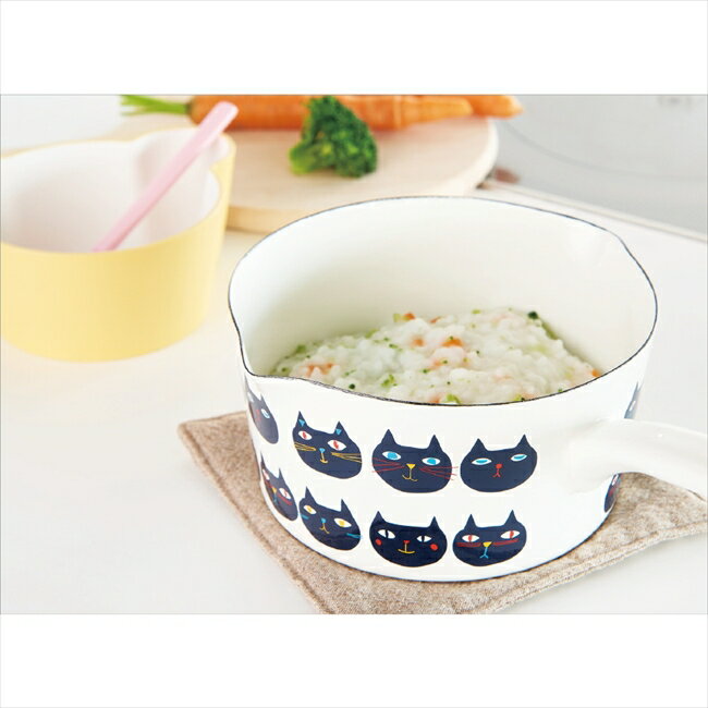 「Plune.」ホーローミルクパン15cmミミココモモ YJM-100 キッチン キッチン雑貨 内祝 内祝い お祝 御祝 記念品 出産内祝い プレゼント 快気祝い 粗供養 引出物