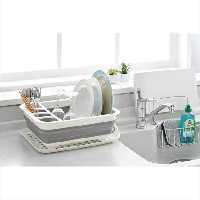 「デイズ」折畳み水切りバスケット（スタンドフレーム付き） DS-07 キッチン キッチン雑貨 内祝 内祝い お祝 御祝 記念品 出産内祝い プレゼント 快気祝い 粗供養 引出物