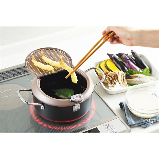 乐天商城 - 「食彩亭」バット蓋付天ぷら鍋20cm TP-7 キッチン キッチン雑貨 内祝 内祝い お祝 御祝 記念品 出産内祝い プレゼント 快気祝い 粗供養 引出物