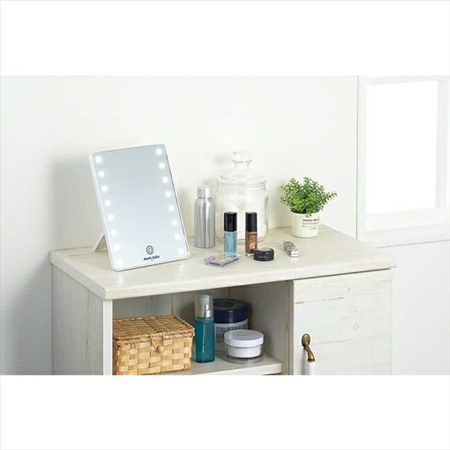 「マリ・クレール」LEDライト付卓上ミラー・スクエア MC-505 キッチン キッチン雑貨 内祝 内祝い お祝 御祝 記念品 出産内祝い プレゼント 快気祝い 粗供養 引出物