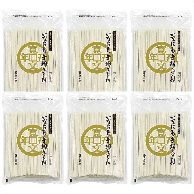 うまいものグルメ 寛文五年堂 いなにわ手綯うどん(切れはし)1.92kg C-32×6 C-32×6...