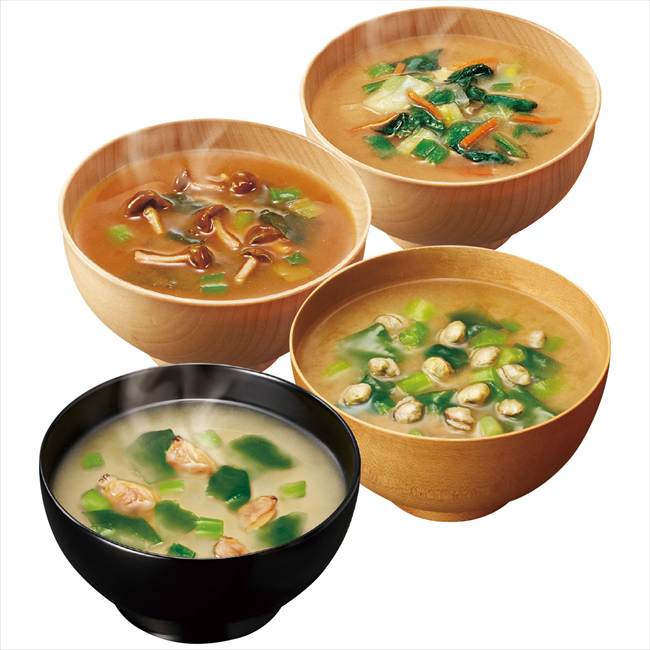 うまいものグルメ アマノフーズ フリーズドライなめことわかめ(赤だし)5食入×6袋 ...
