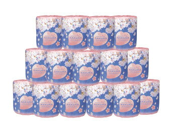 サイコロ出た目の数だけプレゼント　桜トイレットペーパー（約30人用） 7368 景品 記念品 粗品 ノベルティ 名入れ 御挨拶 ご挨拶