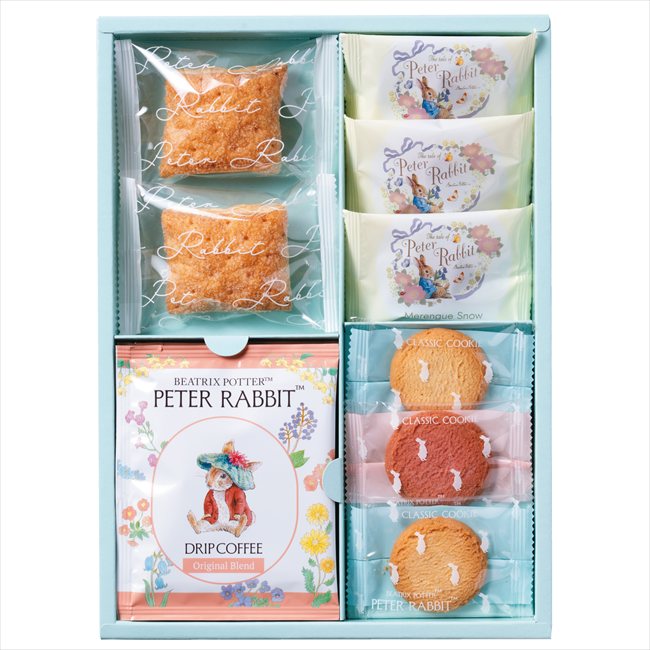 Set, Assortment - ピーターラビット?コーヒー＆スイーツギフト PRG-10 内祝 内祝い お祝 御祝 記念品 出産内祝い プレゼント 快気祝い 粗供養 引出物
