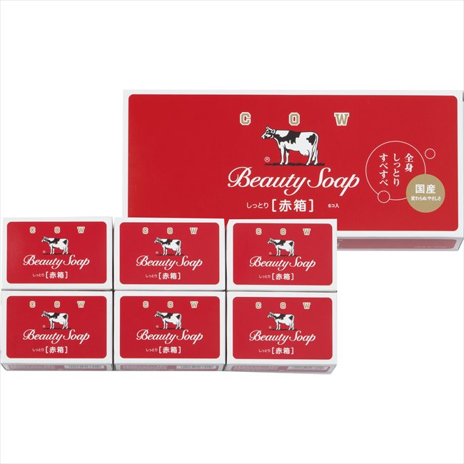 牛乳石鹸 カウブランド赤箱6個入 内祝 内祝い お祝 御祝 記念品 出産内祝い プレゼント 快気祝い 粗供養 引出物