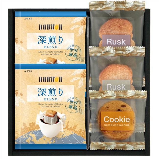 ドトールコーヒー＆2種類のベルギーワッフルコンボ BWGO-10 内祝 内祝い お祝 御祝 記念品 出産内祝い プレゼント 快気祝い 粗供養 引出物