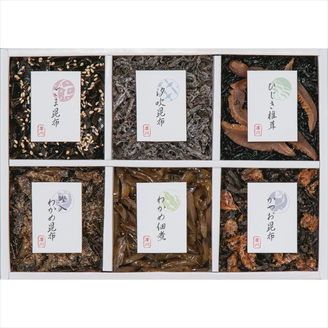 御昆布 6品佃煮詰合せ（KB-20） 200-43 内祝 内祝い お祝 御祝 記念品 出産内祝い プレゼント 快気祝い 粗供養 引出物
