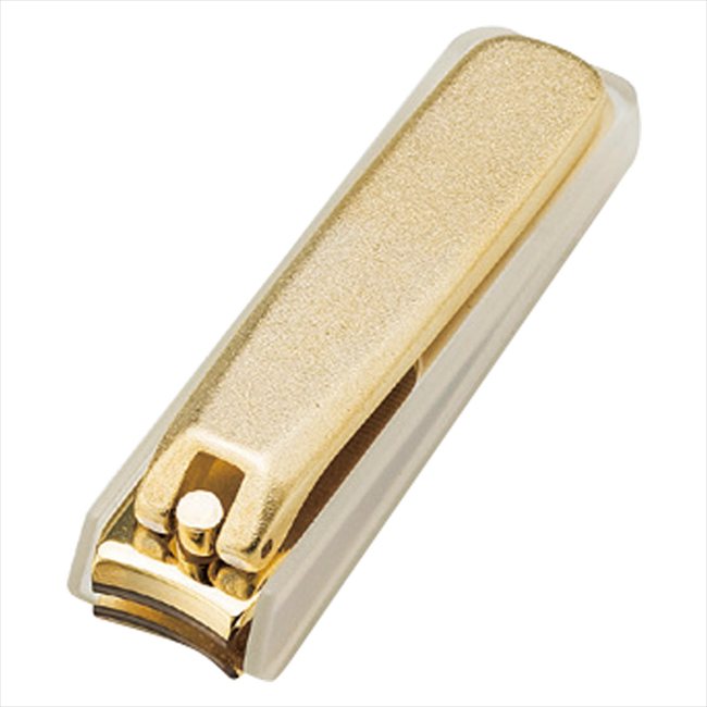 金メッキ爪切り（大） カバー付 212KC 景品 記念品 粗品 ノベルティ 名入れ 御挨拶 ご挨拶