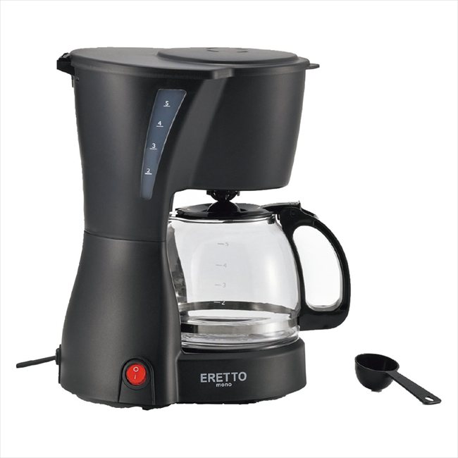 「ERETTO」 "mono" 5CUPコーヒーメーカー ET-108 景品 記念品 粗品 ノベルティ 名入れ 御挨拶 ご挨拶